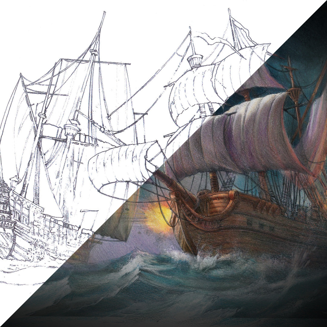 Galleons | 120 Piece Colored Pencil Set In Zip-Up Case