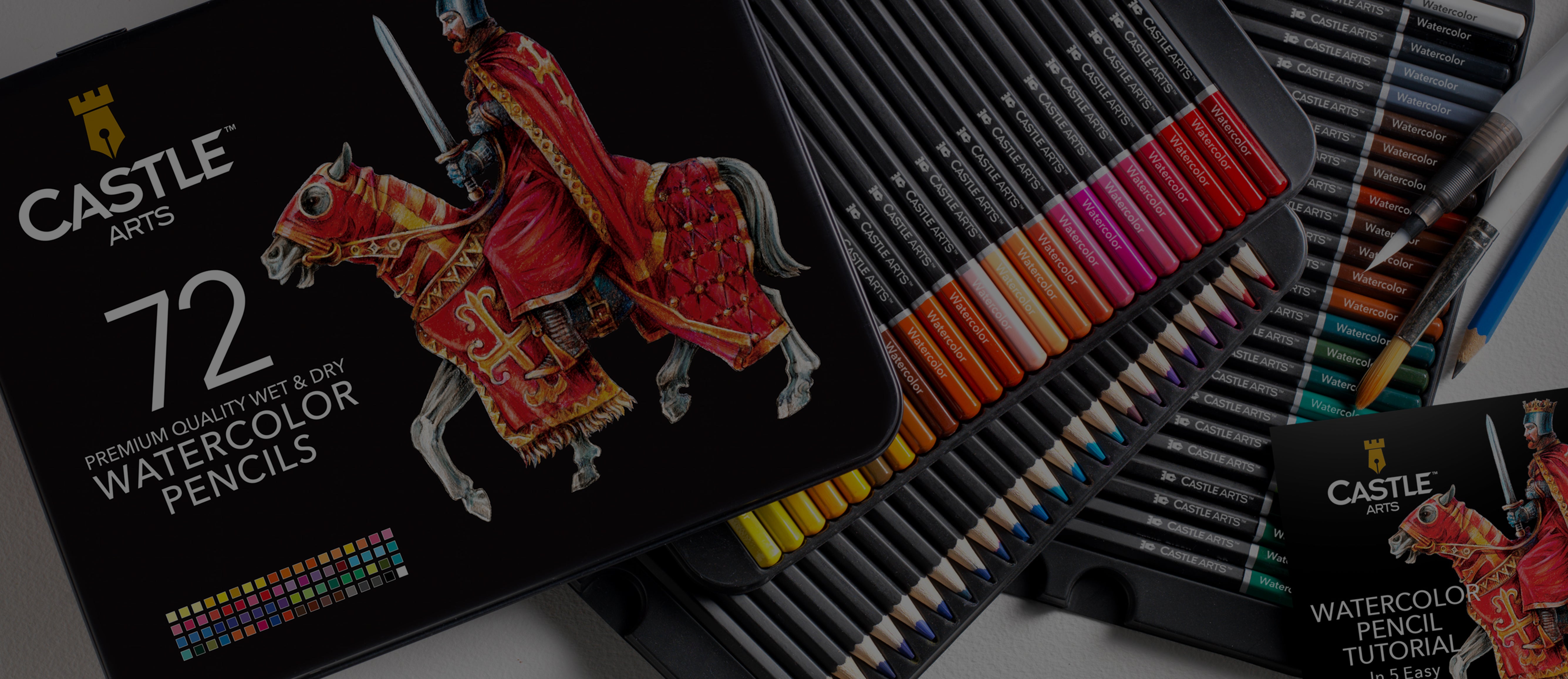 Castle Art Supplies 72 Watercolor Pencils Set for s and