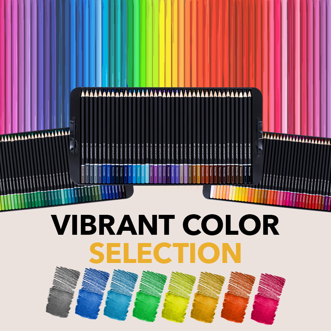 120 Piece Watercolor Pencil Set in Display Tin