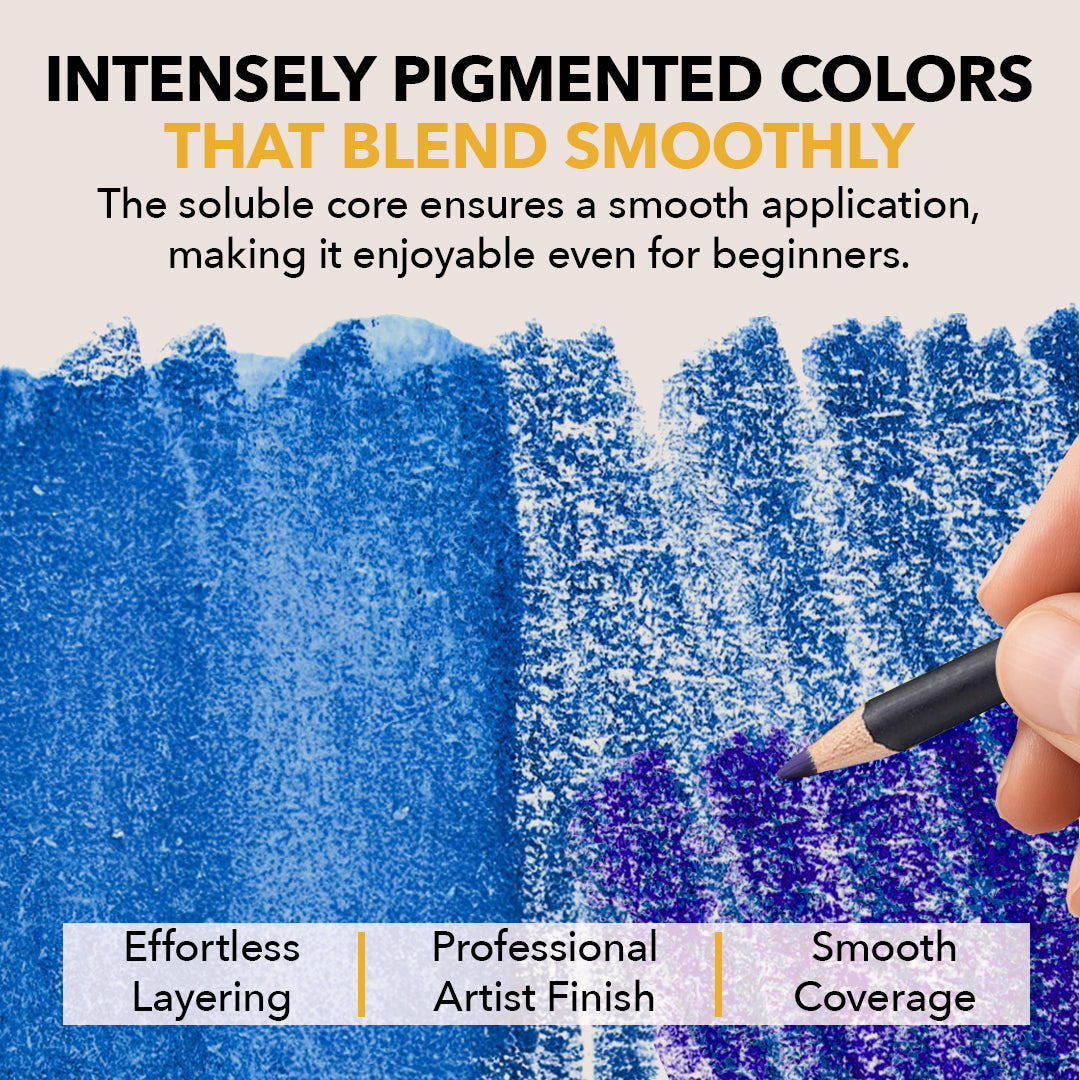 120 Piece Watercolor Pencil Set in Display Tin