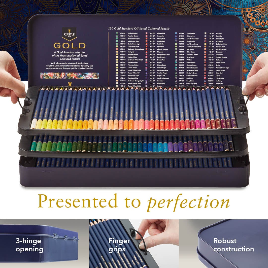 462 Piece Expert Drawing and Coloring Pencil Tin Bundle