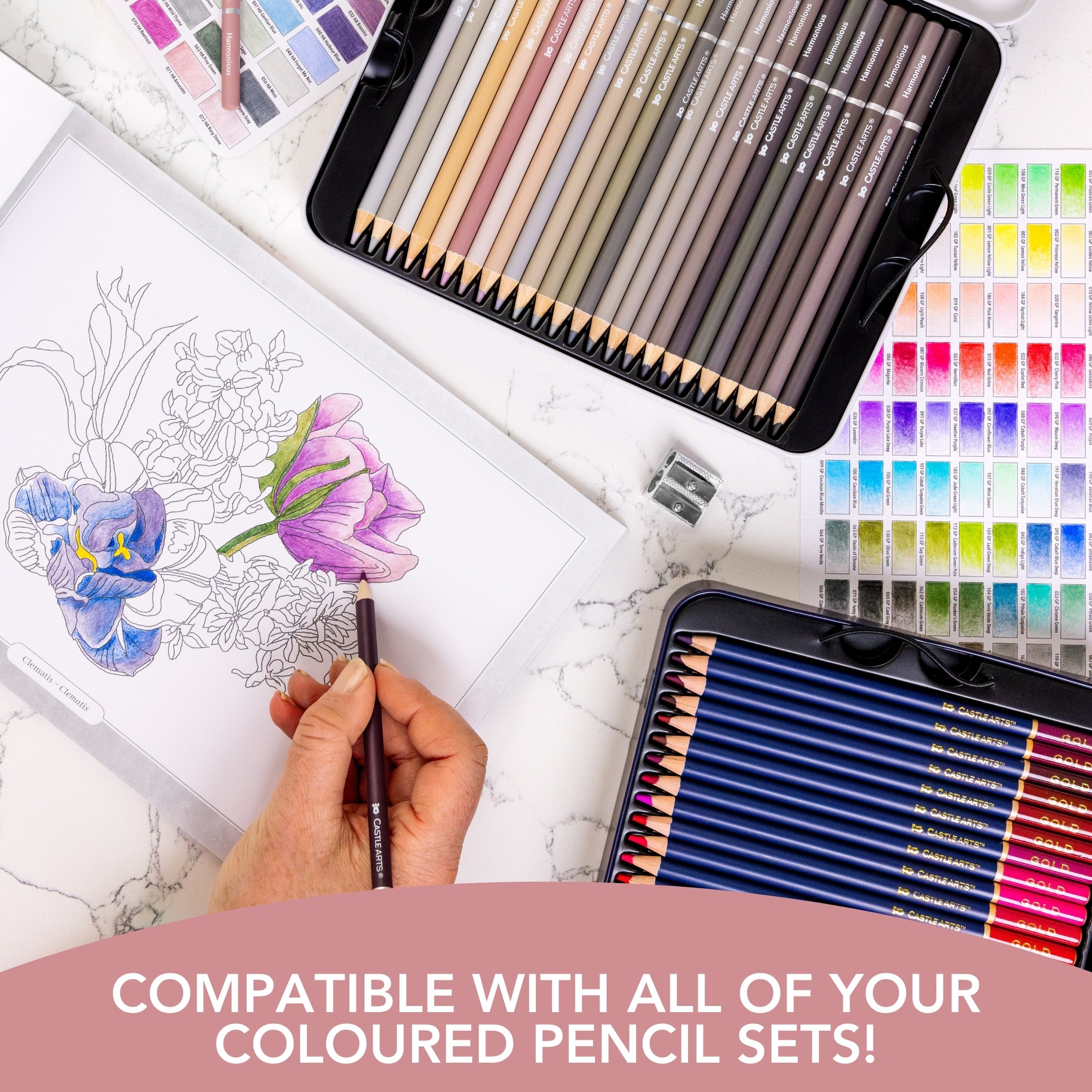 Zestaw blaszany Harmonious Expert Colorist, 410 elementów