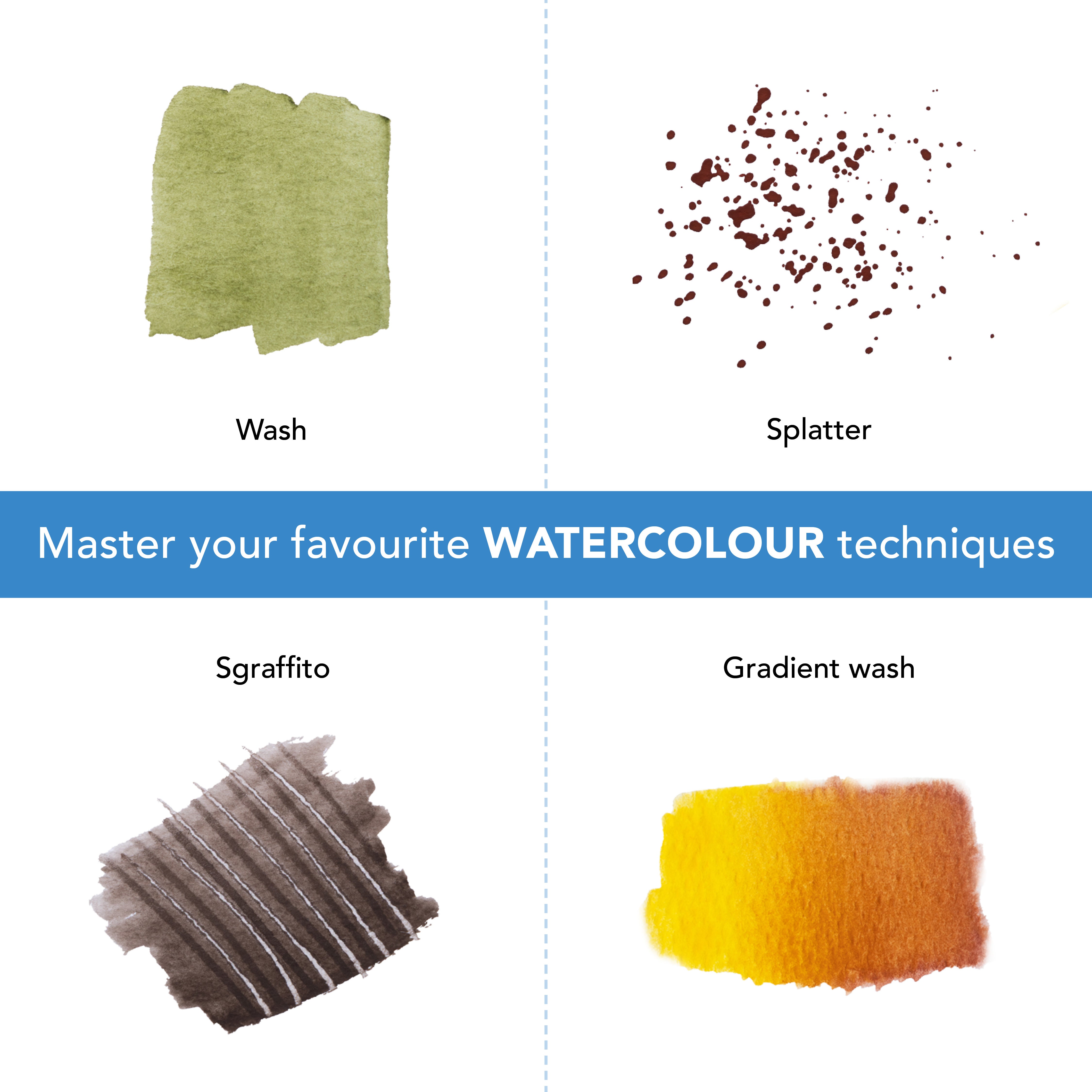 24 Piece Watercolor Paint Set