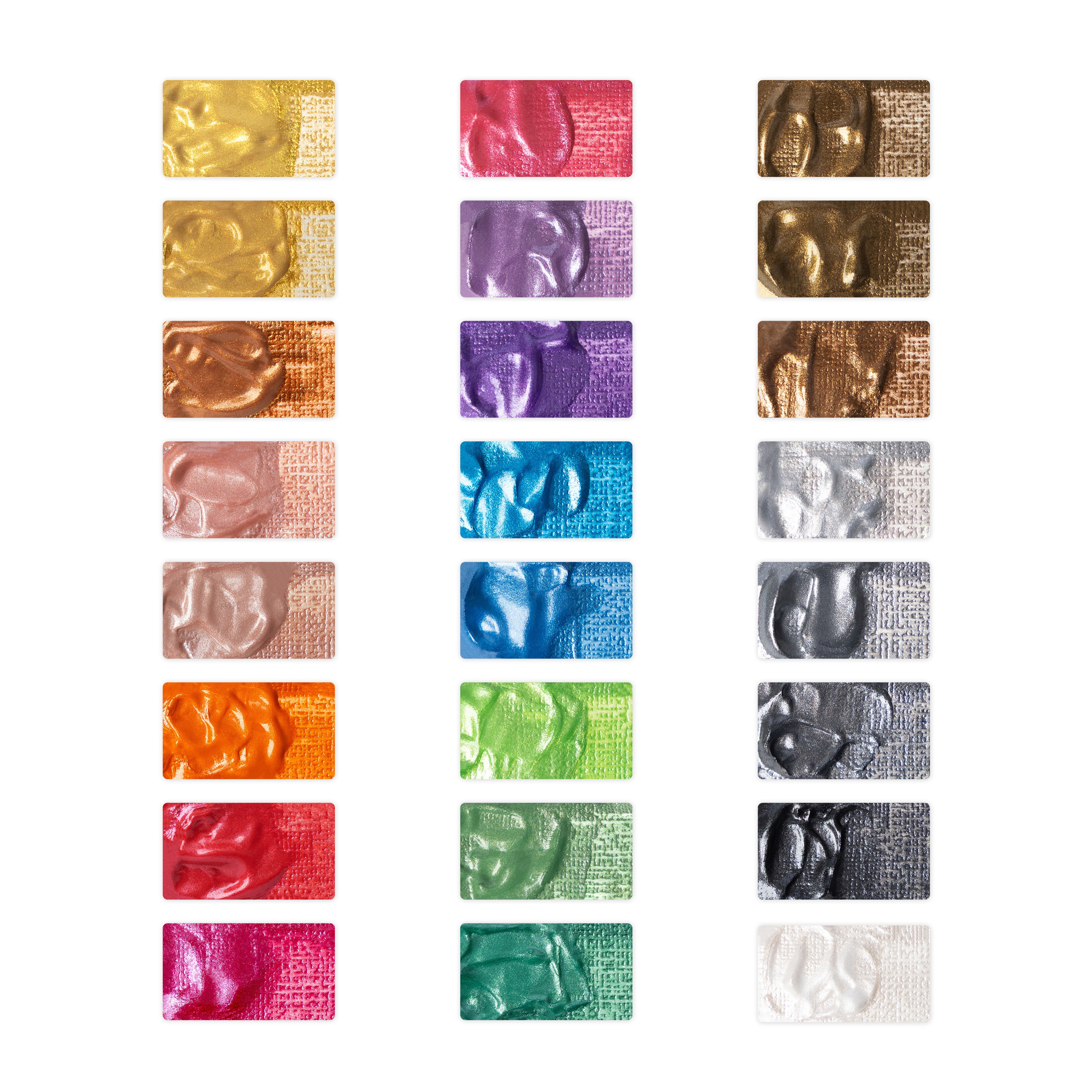 24 Piece Metallic Acrylic Paint Set