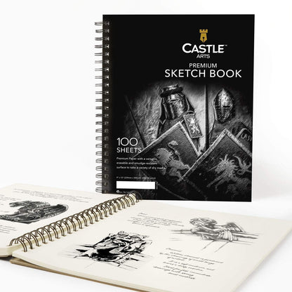 26 Piece Drawing Set & 2 Sketchbooks Bundle