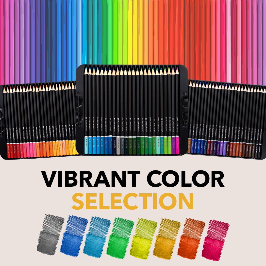 72 Piece Watercolor Pencil Set in Display Tin