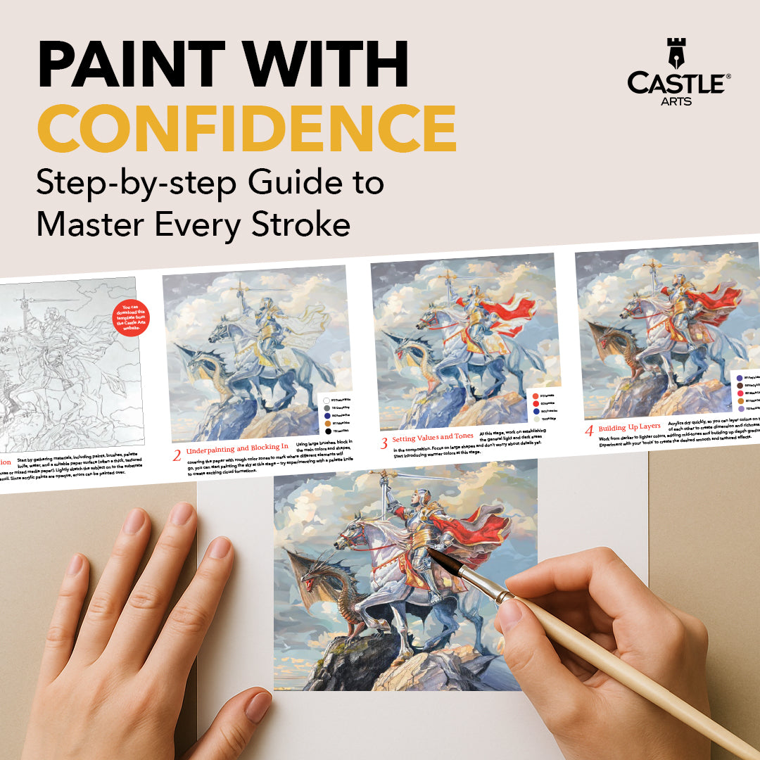 Juego de pintura acrílica de 48 piezas.