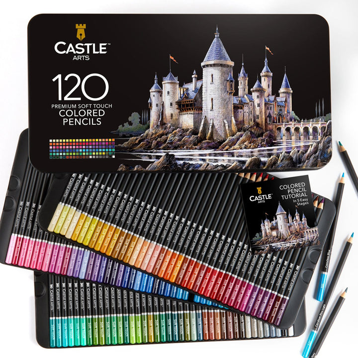 462 Piece Expert Drawing and Coloring Pencil Tin Bundle
