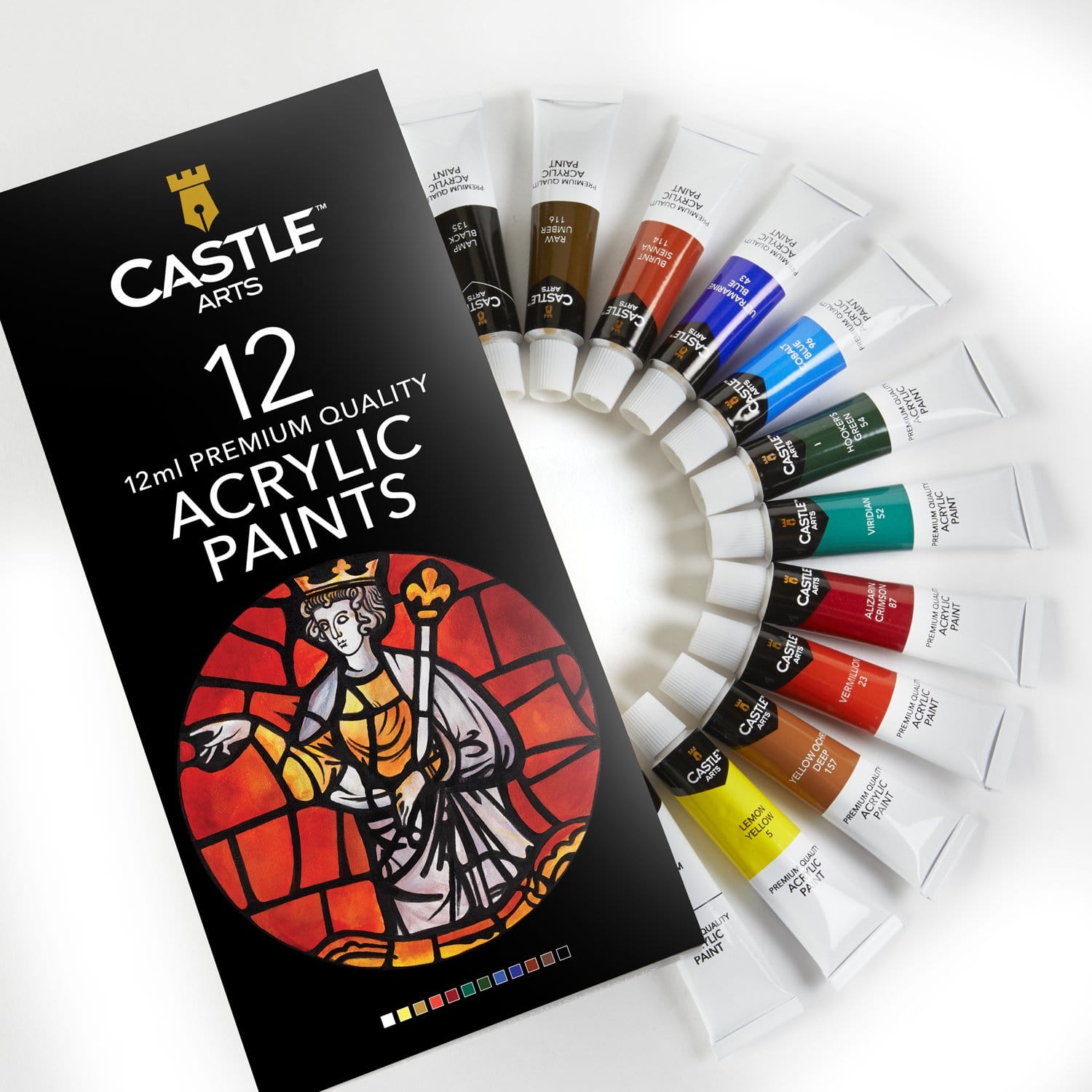 12 Pezzi Set Di Colori Acrilici