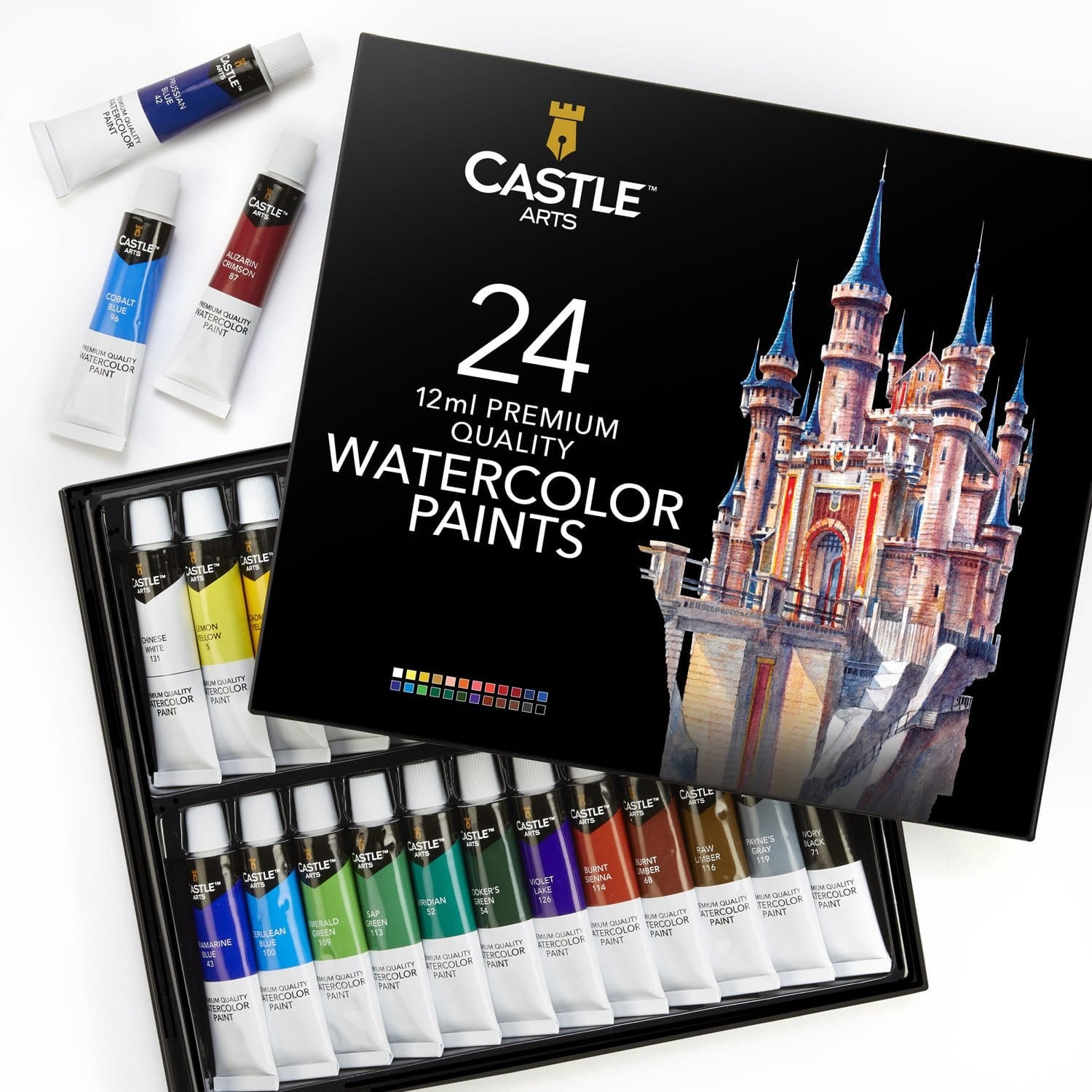 Castle Arts 48 Piece Acrylic Paint Set – Castle Arts USA