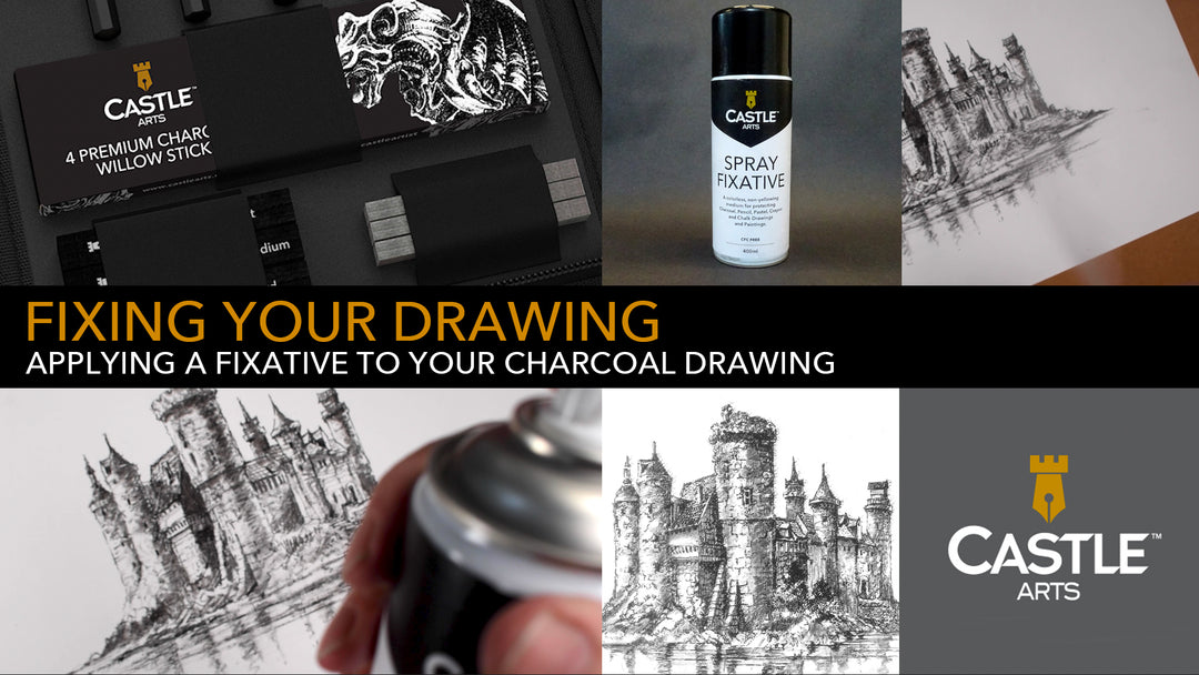 How To Apply A Fixative To Your Charcoal Drawing