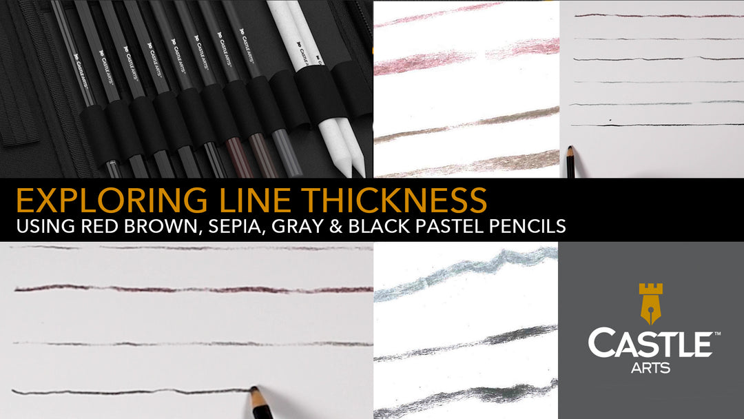 How to Draw Thick & Thin Lines with Pastel Pencils