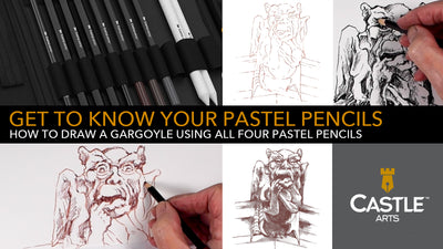 How to Draw a Gargoyle Using Pastel Pencils