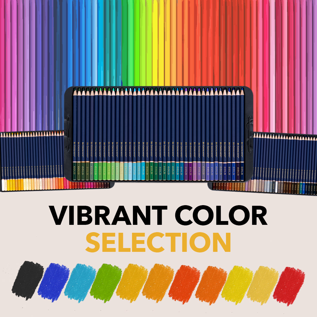 120 kusů hradu zlaté barevné tužky v displeji