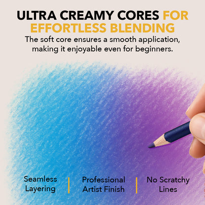 120-częściowy zestaw ołówków Castle Gold w ekspozycyjnej puszce