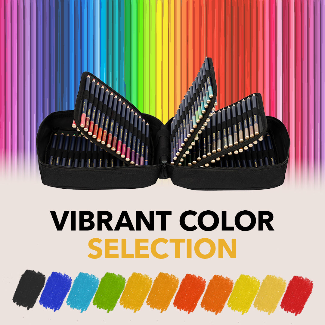 120 kusů hradu zlaté barvy tužky zasazeno do pouzdra na zip