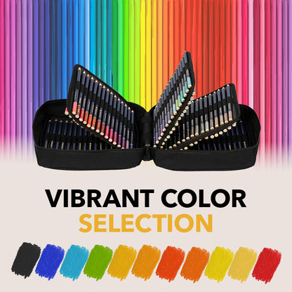 120-częściowy <tc>Castle Gold</tc> zestaw kolorowych ołówków w zamykanym etui