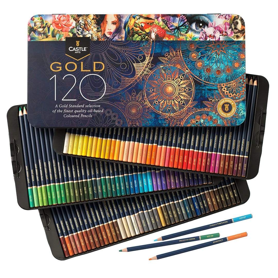 630 Piece Harmonious Expert Drawing and Coloring Pencil Tin Bundle