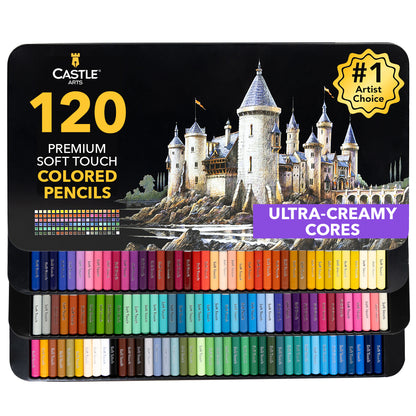 120 Piece Colored Pencil Set in Display Tin