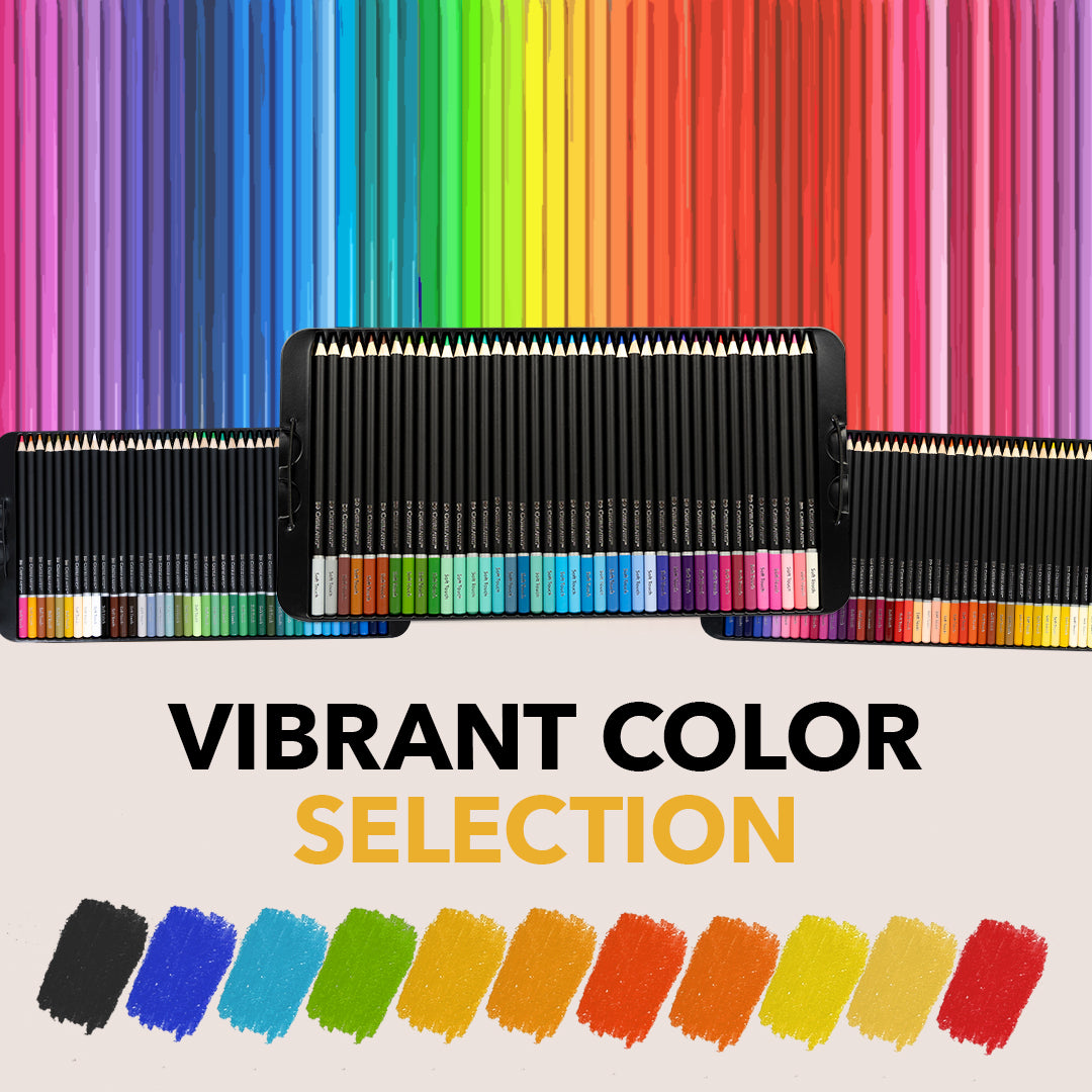 120 Piece Colored Pencil Set in Display Tin