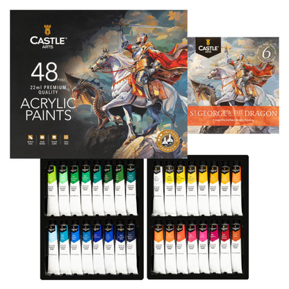 48 Piece Acrylic Paint Set