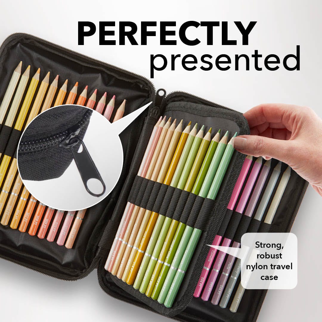 634 Piece Harmonious Expert Drawing and Coloring Pencil Zip Bundle