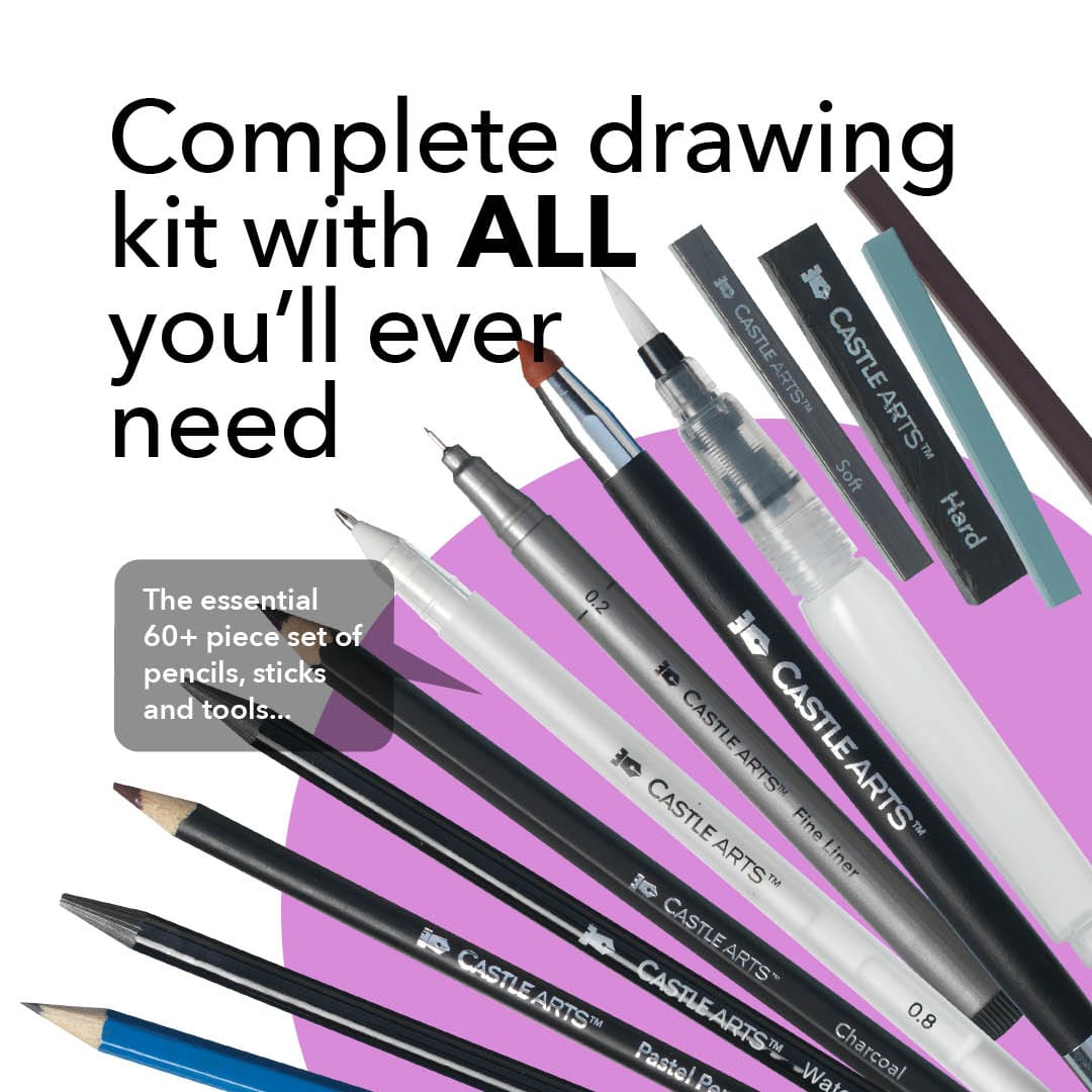 278 Piece Premium Drawing and Coloring Pencil Tin Bundle