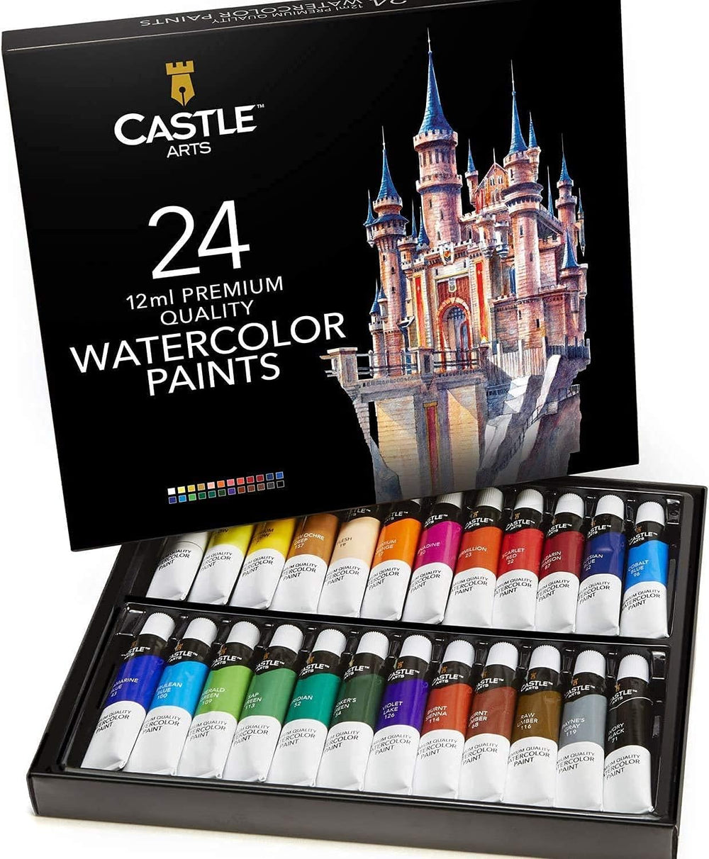 Castle Arts  48 Piece Seascape & Botanical Colored Pencils Palette Bundle  – Castle Arts USA