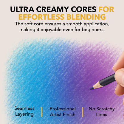 72-częściowy zestaw kolorowych ołówków w ekspozycyjnej puszce