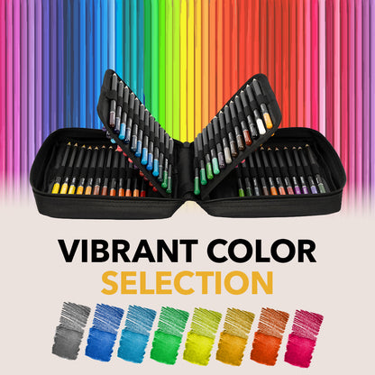 72 Teiliges Aquarellstift Set Im Reißverschlussetui