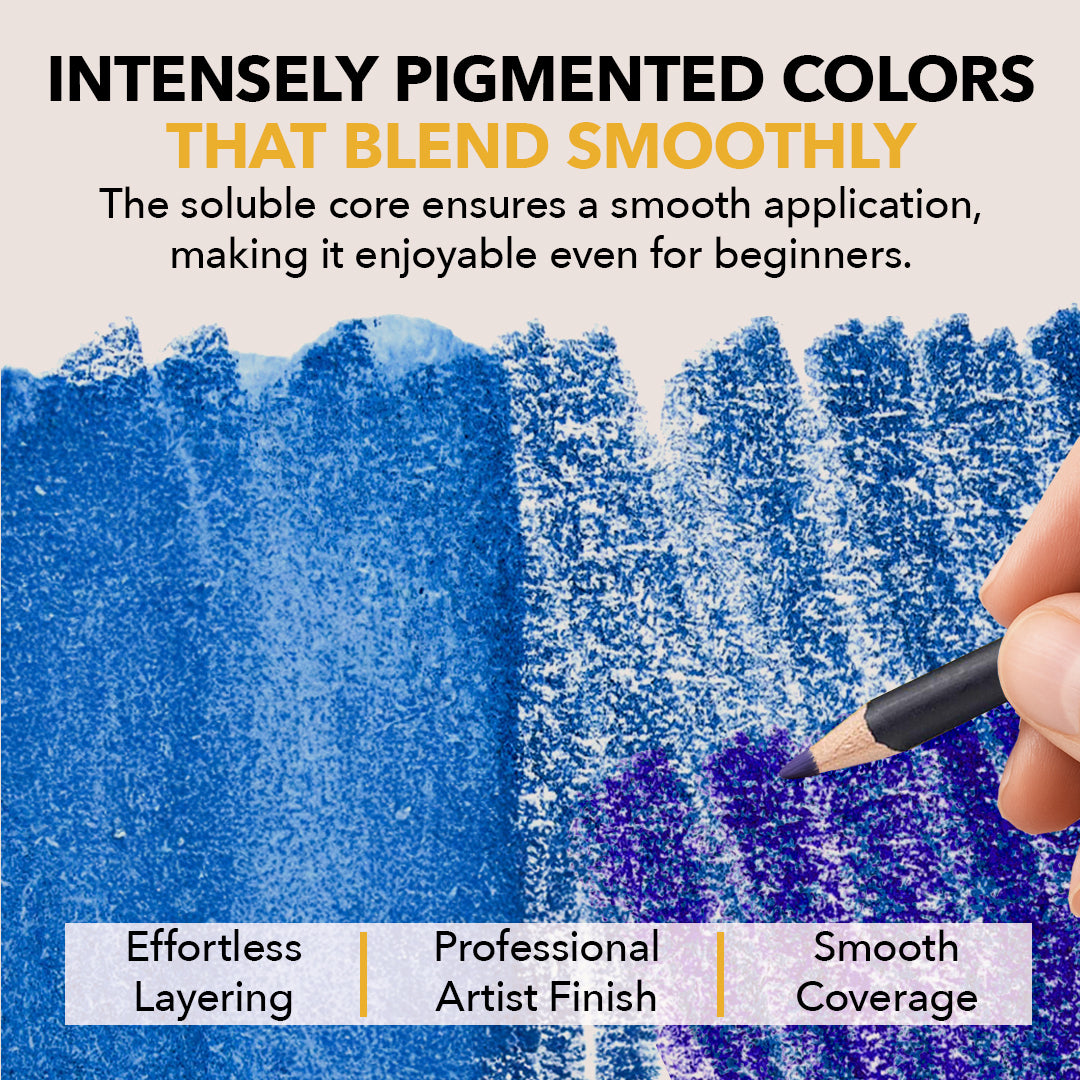 72 Piece Watercolor Pencil Set in Display Tin