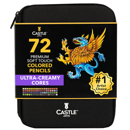 72-częściowy zestaw kolorowych ołówków w zamykanym etui