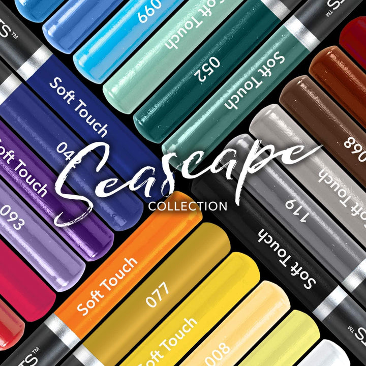 48 Piece Seascape & Botanical Colored Pencils Palette Bundle