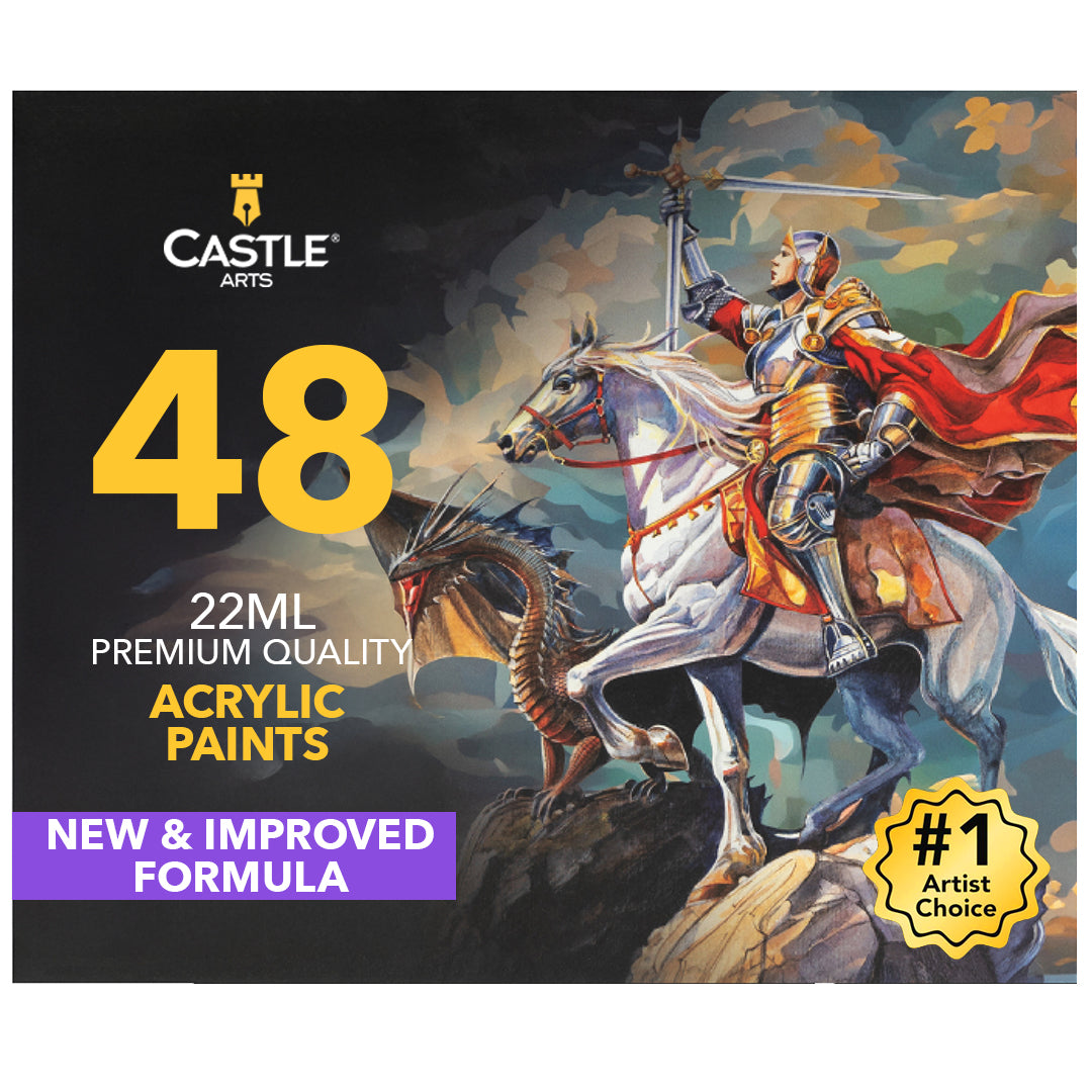 48 Piece Acrylic Paint Set