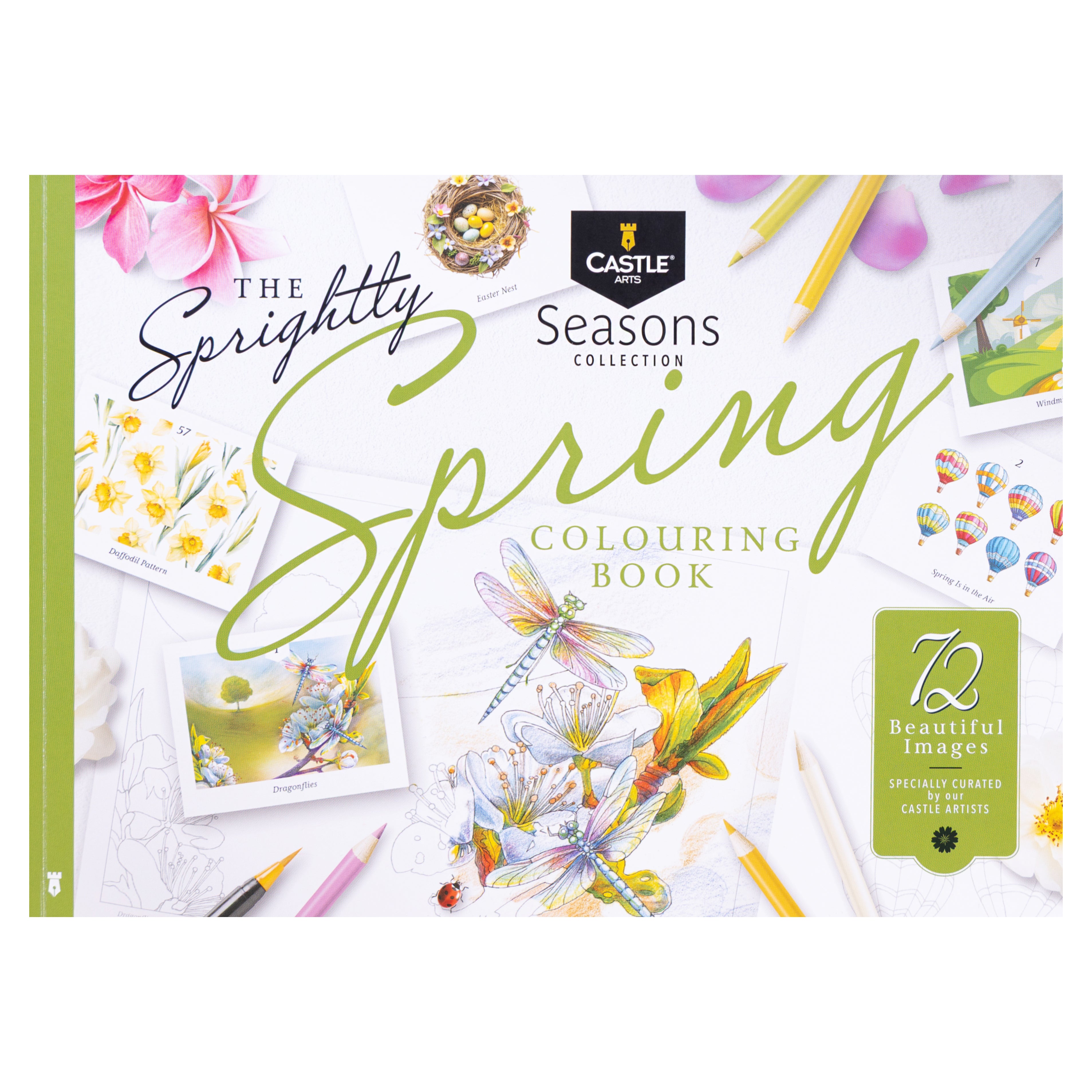 Spring Color Booklet 72 Page Spring Coloring Book – Castle Arts