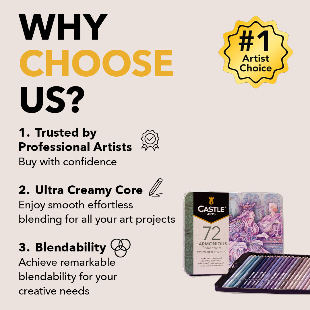 Zestaw ołówków harmonijnych, 72-częściowy, puszka