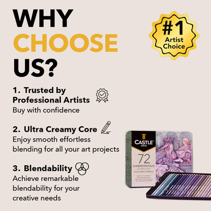 Zestaw ołówków harmonijnych, 72-częściowy, puszka