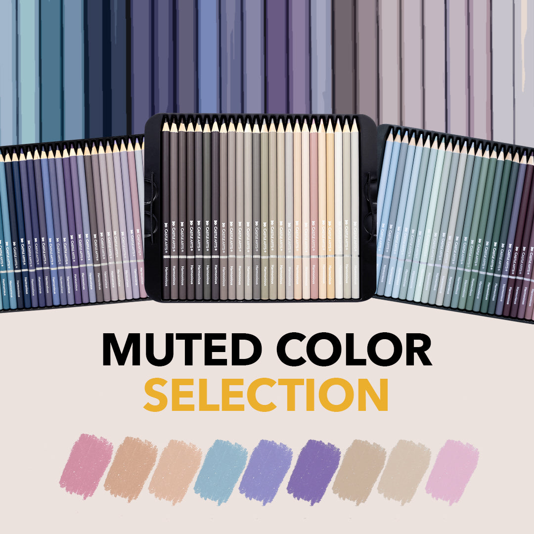 72 Piece Harmonious Colored Pencil Set Tin – Castle Arts