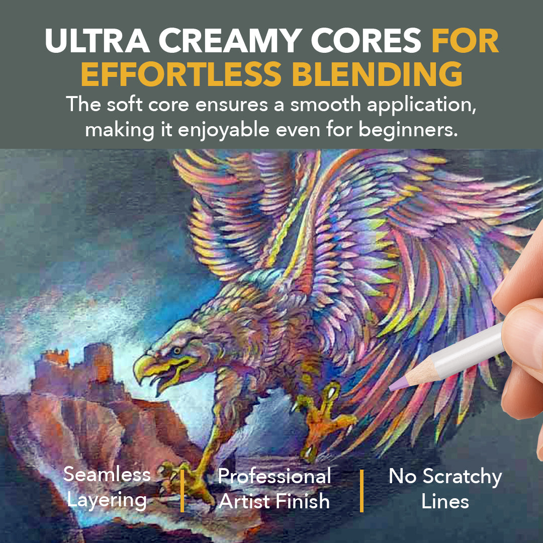 50-częściowy zestaw metalicznych kredek w zapinanym na zamek etui