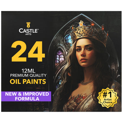 Juego de pintura al óleo de 24 piezas