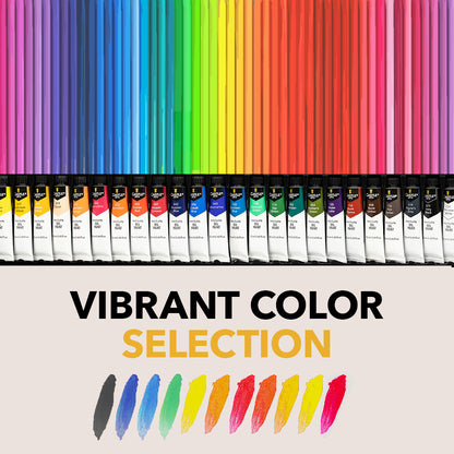 Juego de pintura al óleo de 24 piezas