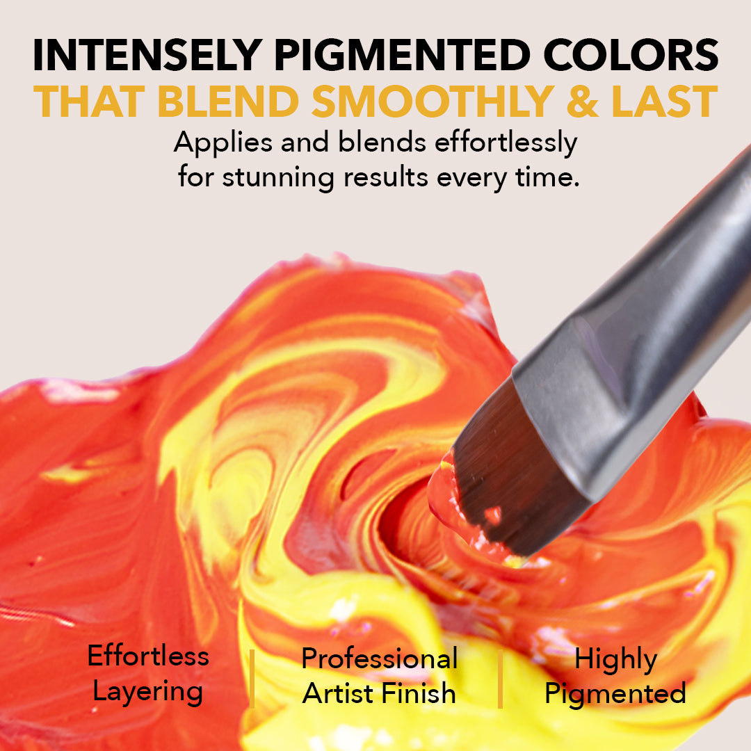 Juego de pintura al óleo de 24 piezas