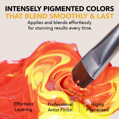 Juego de pintura al óleo de 24 piezas