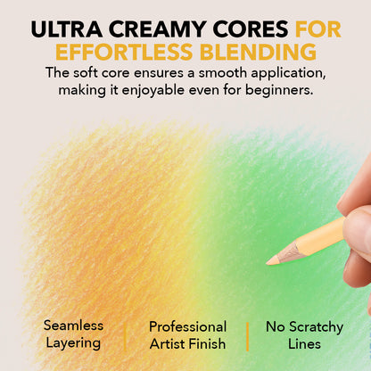 Set di matite colorate a molla da 72 pezzi in espositore di latta