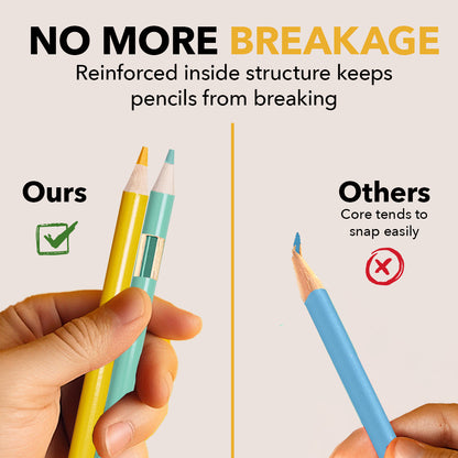 Set di matite colorate a molla da 72 pezzi in espositore di latta