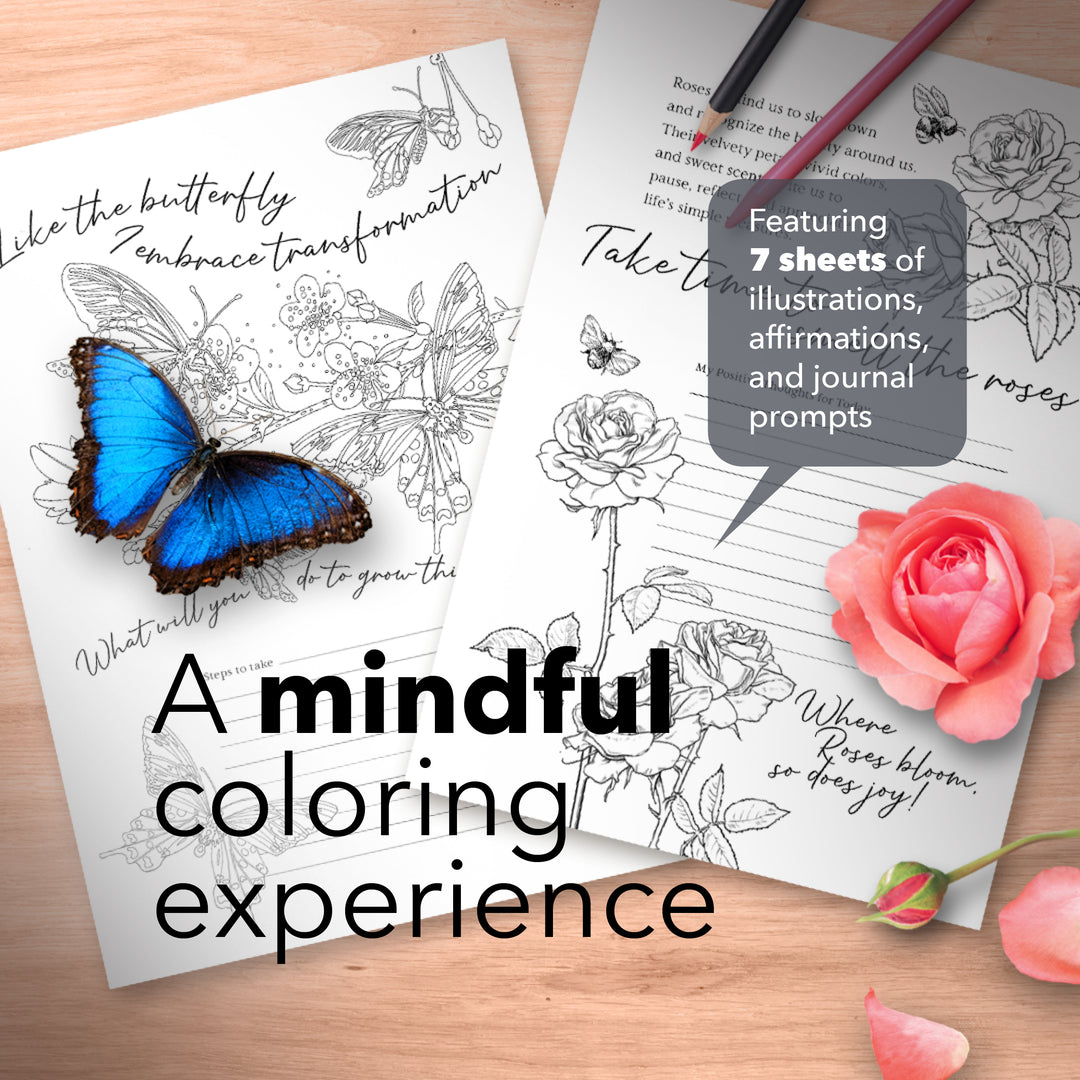 Printable Mindfulness Coloring Journal [Digital Download]