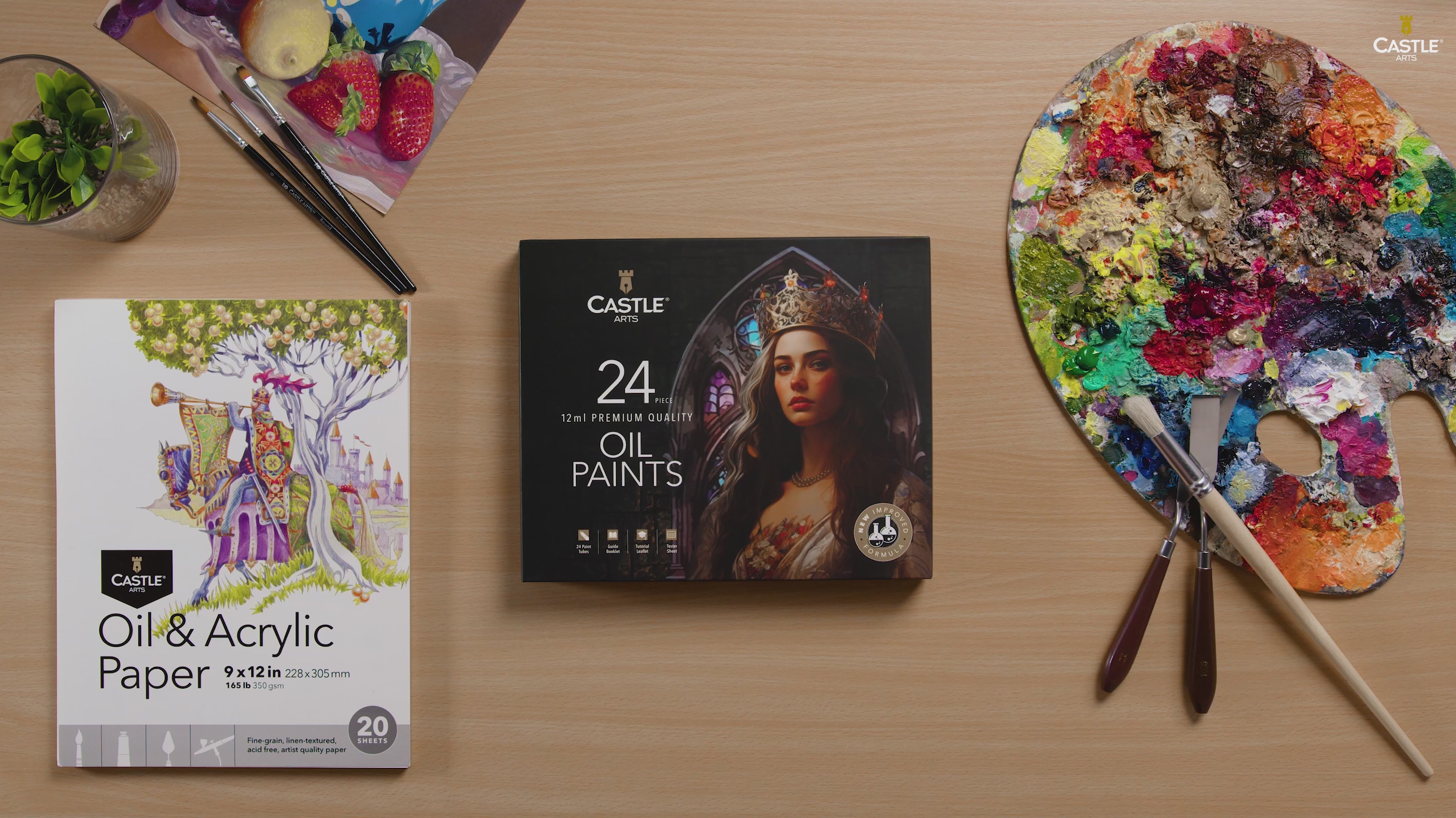 Castle Arts 24 Piece Oil Paint Set