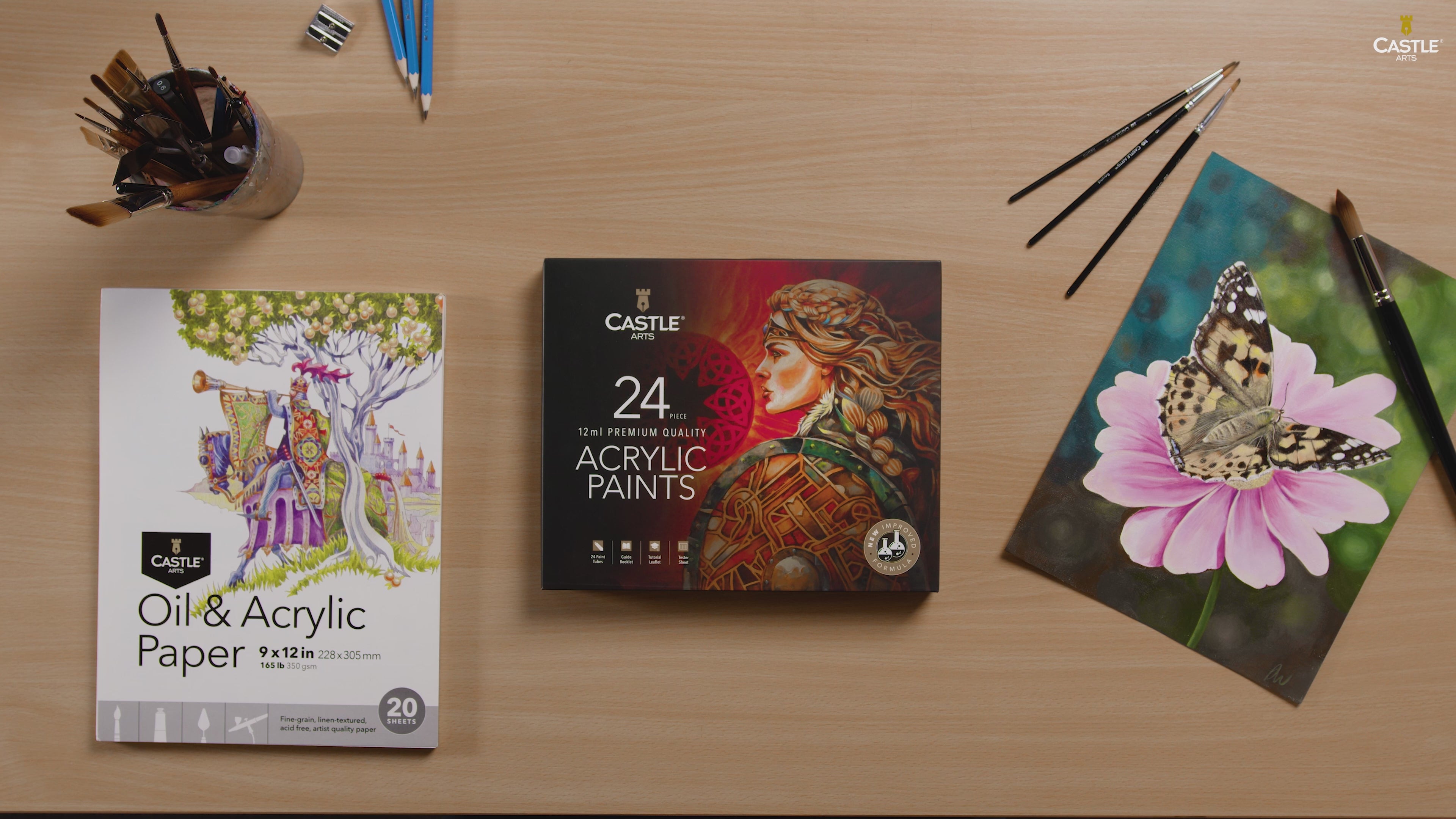 Castle Arts 24 Piece Acrylic Paint Set