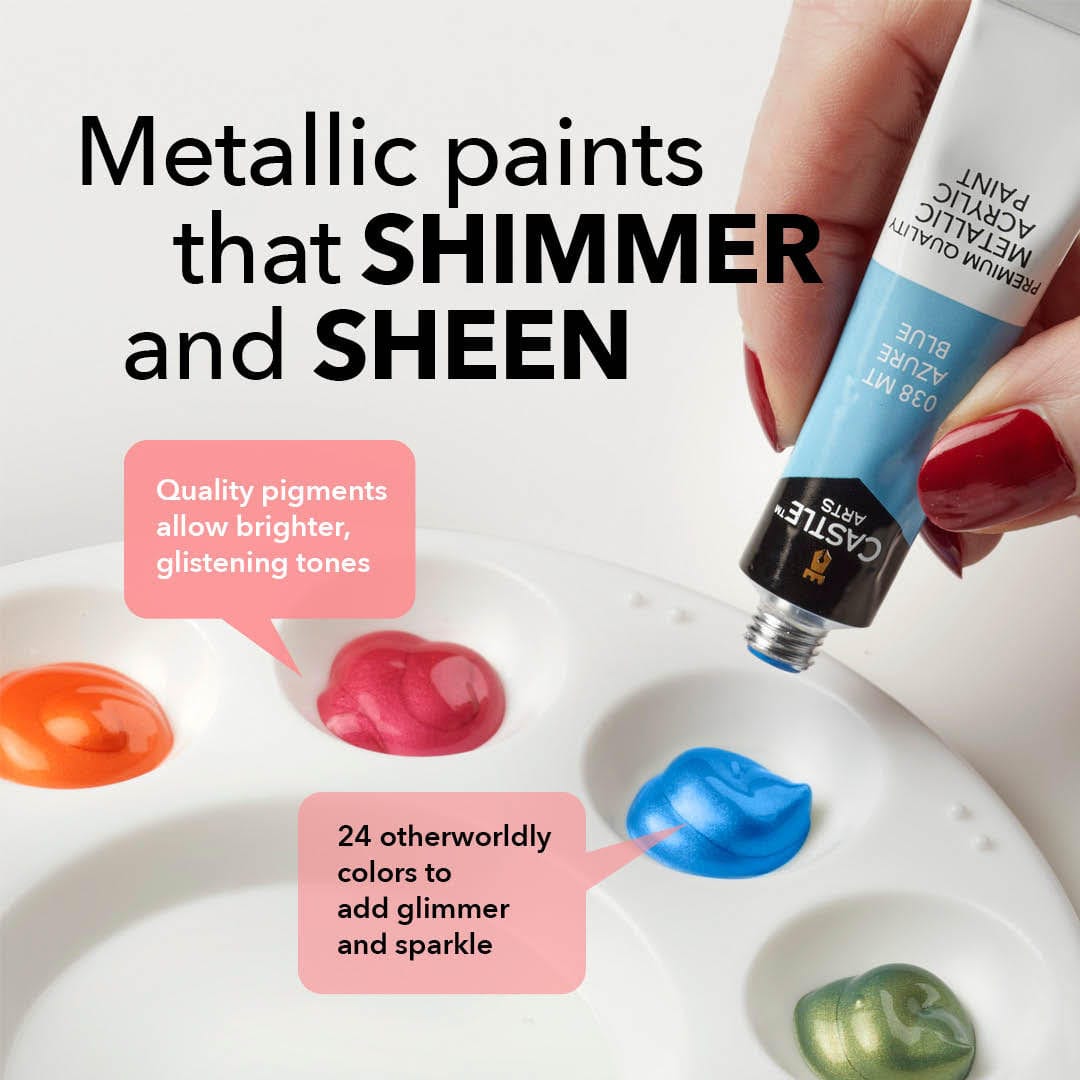 Acrylic metallic paints outlets that shimmer