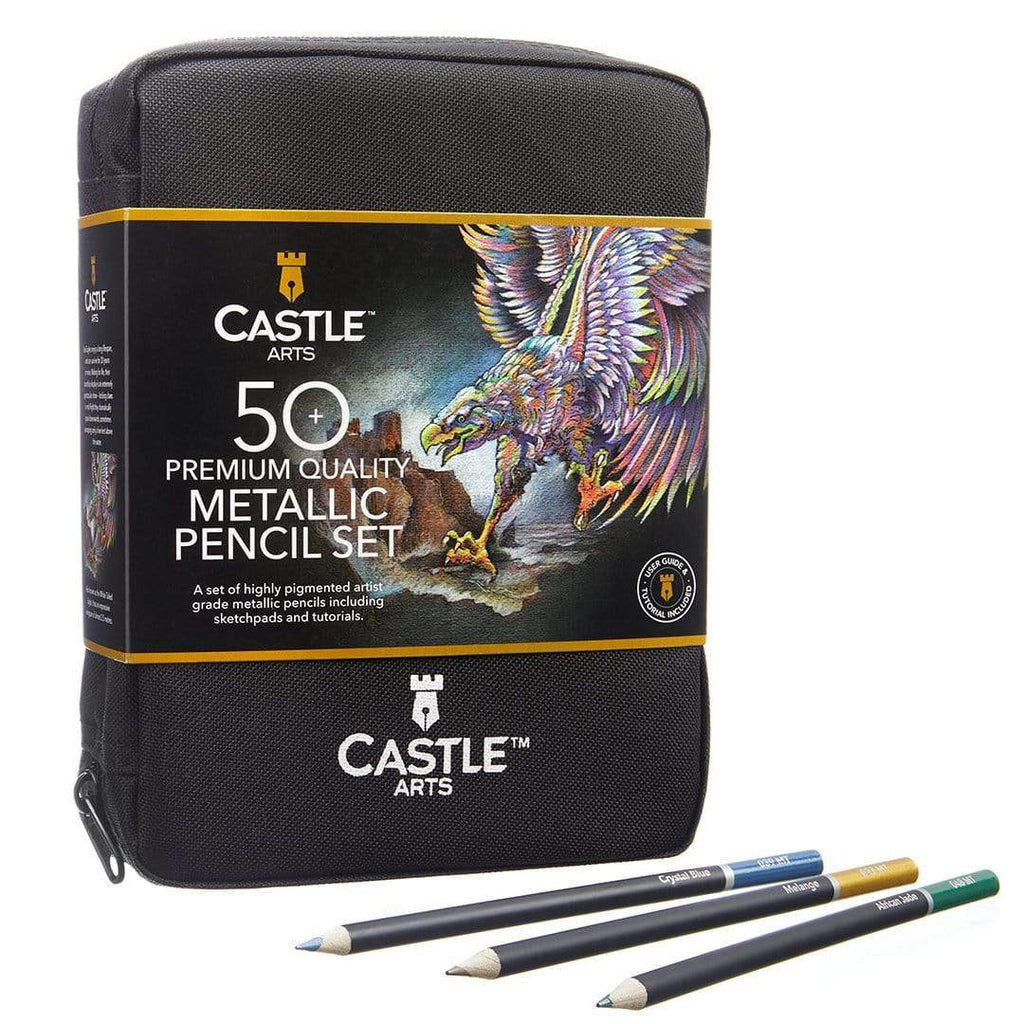 Castle Arts 72 Piece Colored Pencil Set in Zip Up Case – Castle